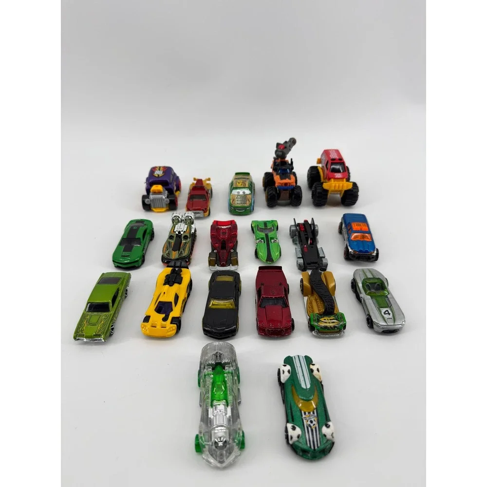 Hot Wheels Matchbox Diecast Car Lot 19pc Disney Cars Monster Truck Racing Toys